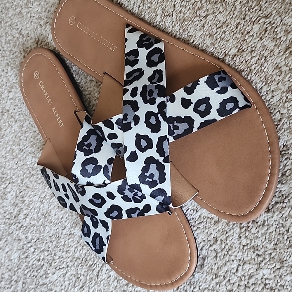New Animal Print Sandals